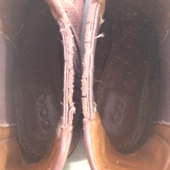 Coach Bowery Festival Boho Western Chelsea Suede Casual Slip On Ankle Bootie 5.5 - Picture 14 of 15